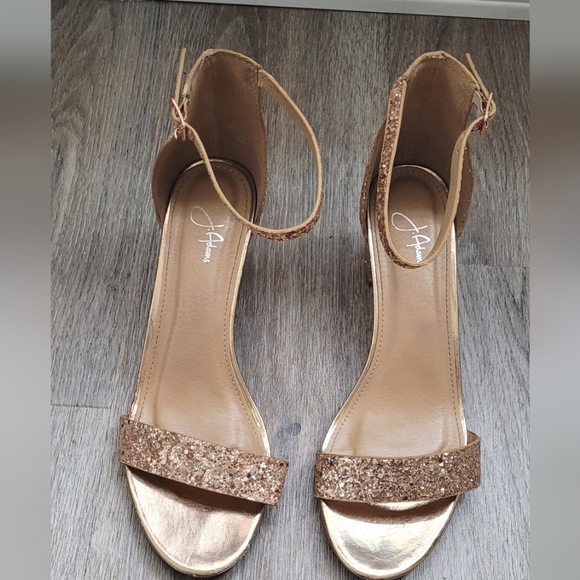J. Adams "Daisy" Shoe size 10 in Champagne Glitter - Picture 4 of 8